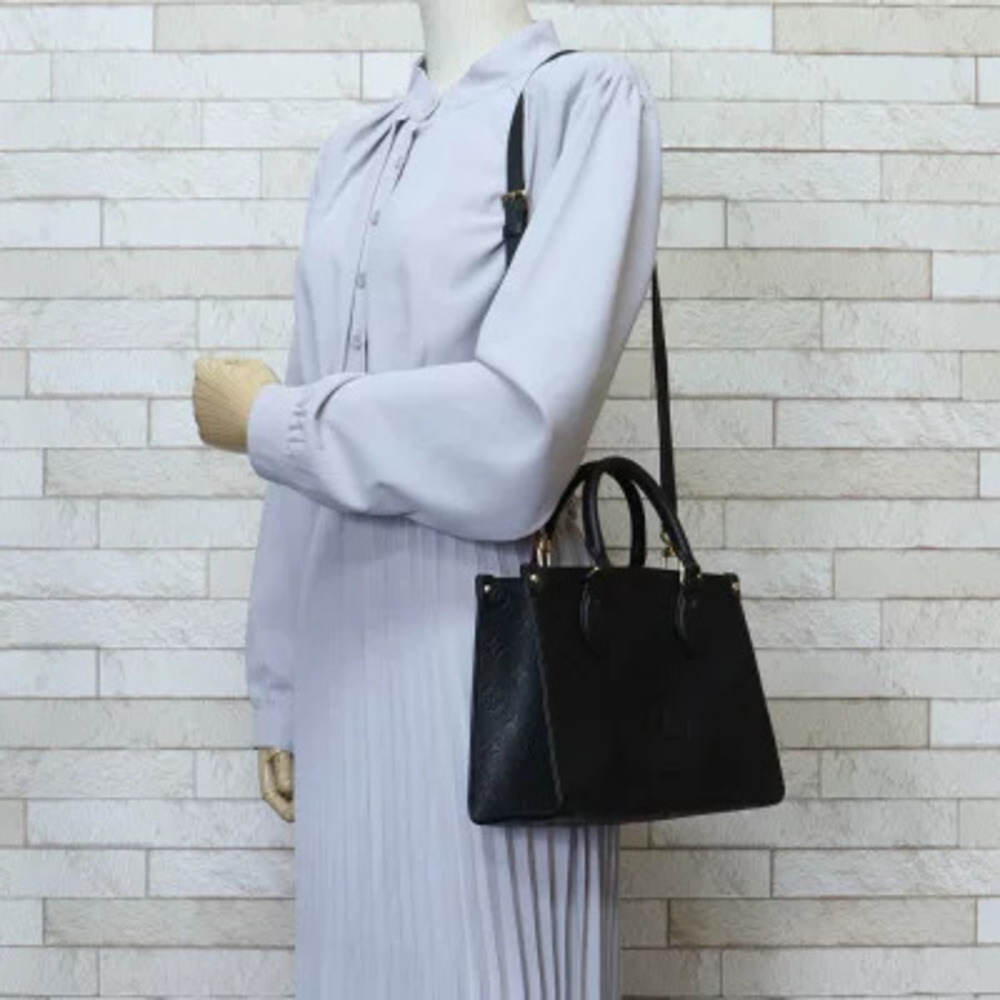 Louis Vuitton Monogram Empreinte OnTheGo Bag Black Shoulder